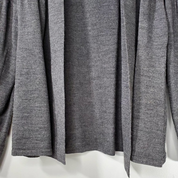 Philosophy Diamond Pattern Bell Sleeve Cardigan Charcoal Gray Size Medium - Picture 3 of 8
